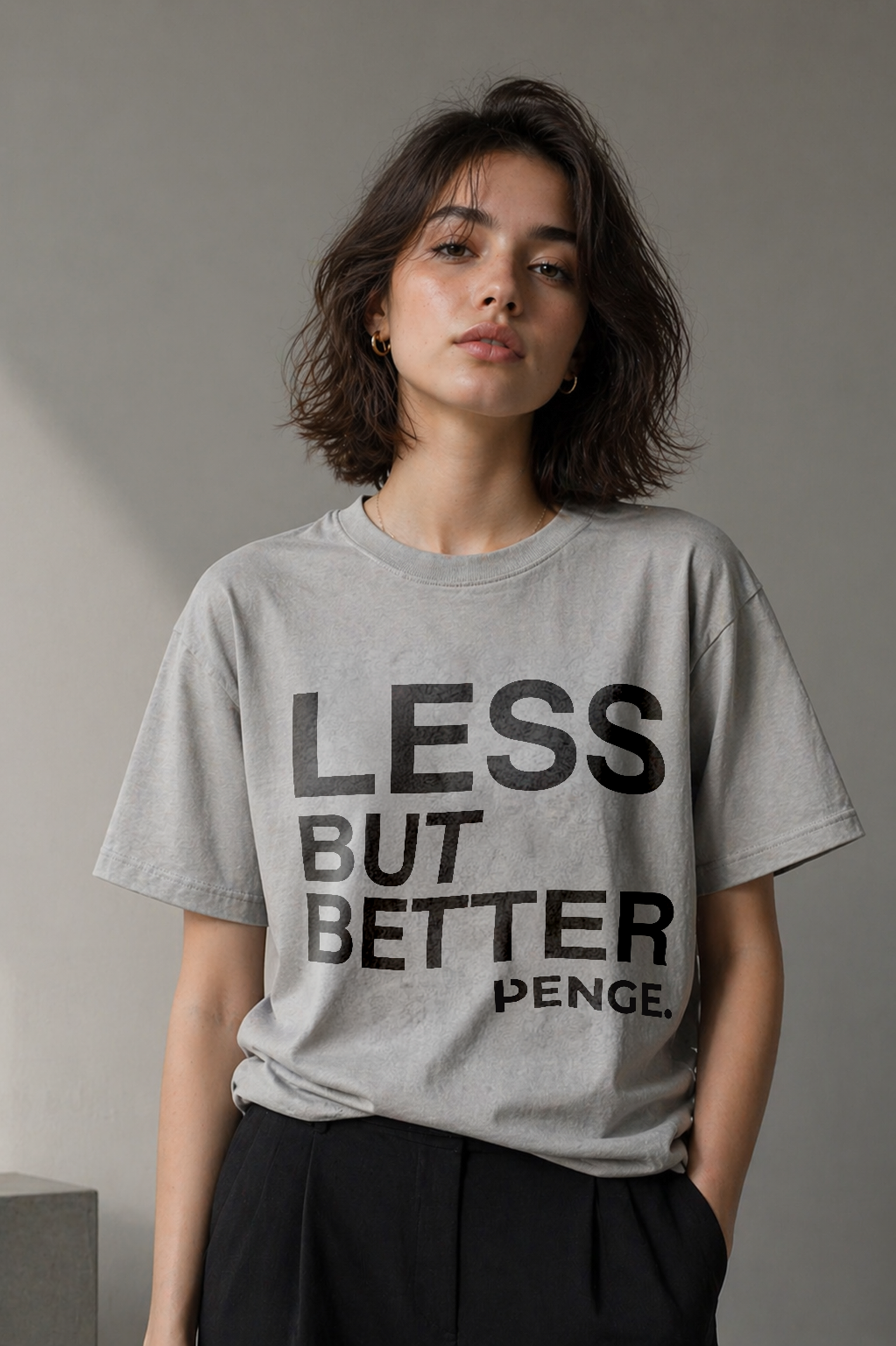 Hero Product LESS BUT BETTER Tee front view