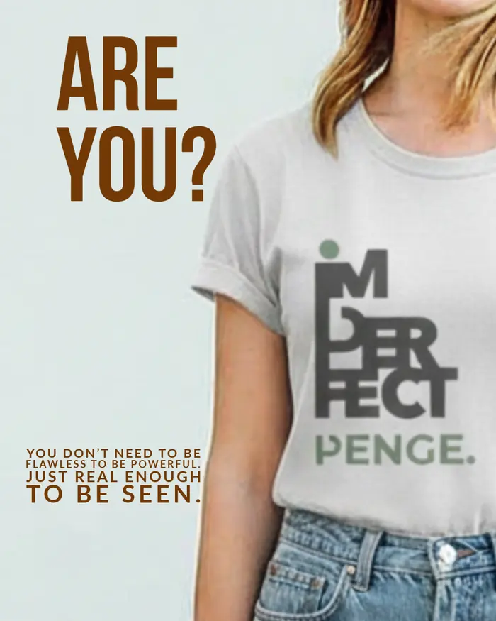 PENGE. IMPERFECT minimalist typography tee
