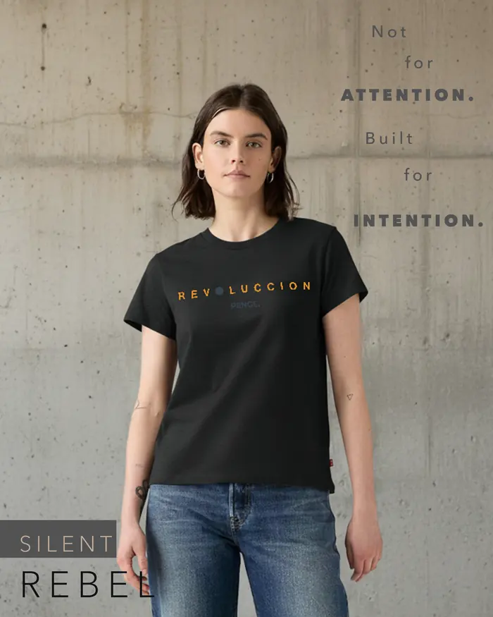 PENGE. REVOLUCCION minimalist typography tee